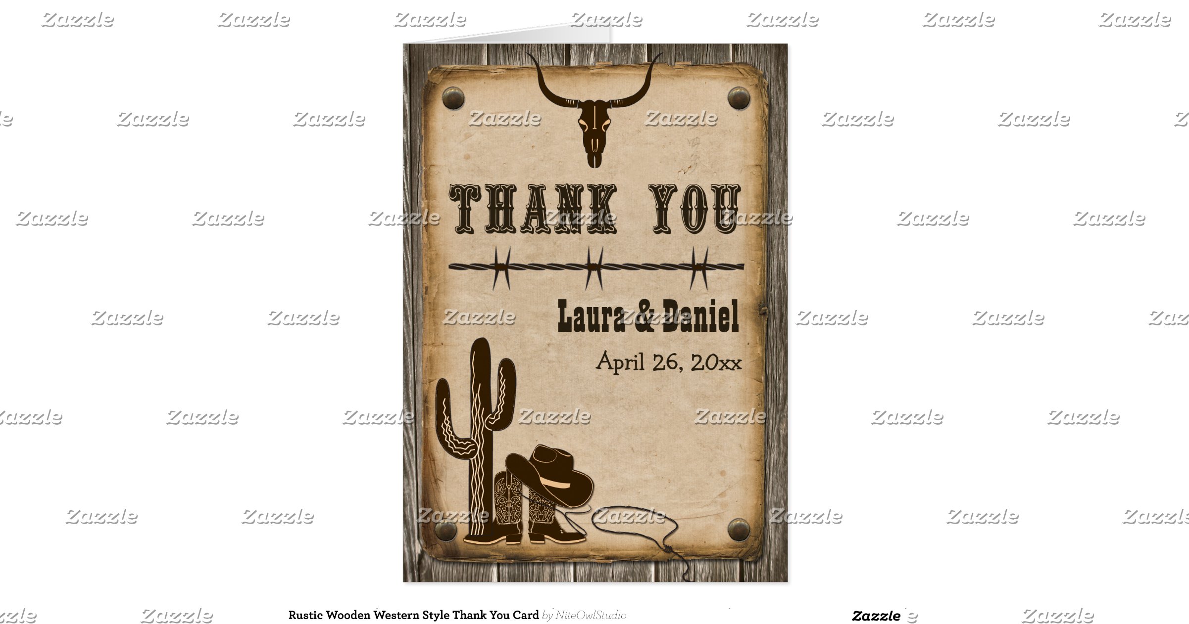 rustic_wooden_western_style_thank_you_card ...