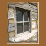 Rustic Wooden Window postcards