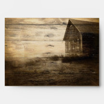 rustic woodgrain western farmhouse countrywedding envelope