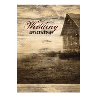 rustic woodgrain western farmhouse countrywedding announcements