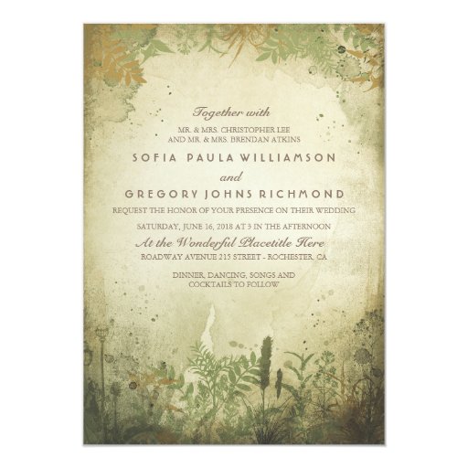 wedding invitations woodland rustic woodland wedding invitation zazzle wedding invitations woodland rustic woodland wedding invitation zazzle