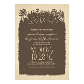 Rustic Woodland Wedding Invitations 5
