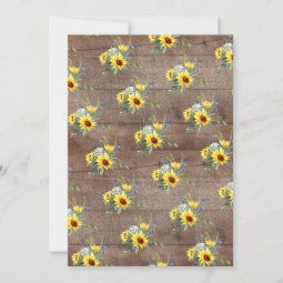 Rustic Yellow Sunflower Bridal Lingerie Shower Invitation Zazzle