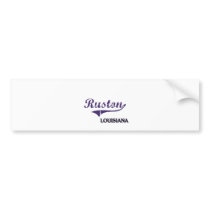 Ruston Louisiana City Classic Bumper Sticker