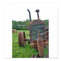 Rusty Antique Case Tractor posters