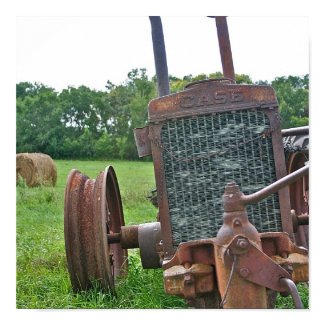 Rusty Antique Case Tractor print