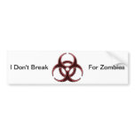 Rusty Bio Hazard Symbol Bumper Stickers