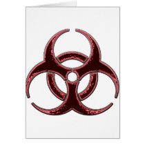 Rusty Bio Hazard Symbol Cards