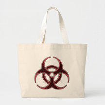 Rusty Bio Hazard Symbol Tote Bag