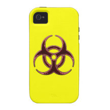 Rusty Biohazard Symbol Case-Mate iPhone 4 Cover