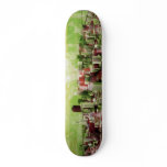 rusty city light green skateboard