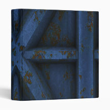 Rusty Container - Blue - 3 Ring Binders