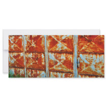 Rusty gate personalized rack card