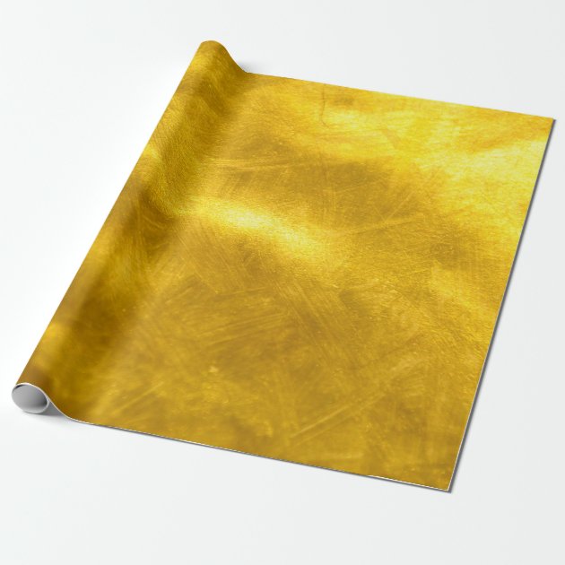 Rusty Gold Glitter - Shiny Luxury Golden Texture Wrapping Paper 1/4