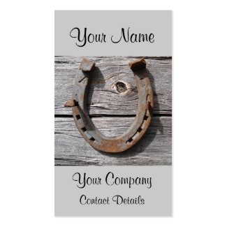 business card, horseshoe, horseshoe business card, horse, wood, luck, lucky, lucky business card, farm, farm card, ranch, agriculture, rural, iron, steel, rust, nature, fortune, good luck