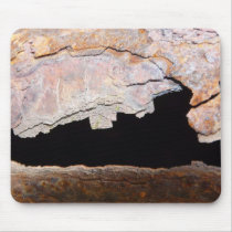 Rusty Junk Pipe Textured Rust Mousepads