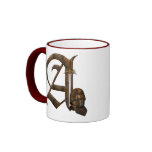 Rusty Knights Initial A mugs