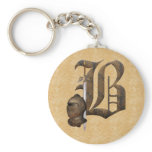 Rusty Knights Initial B Keychains