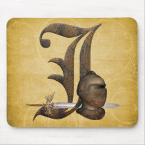 Rusty Knights Initial J Mouse Pads