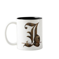 Rusty Knights Initial J Coffee Mug