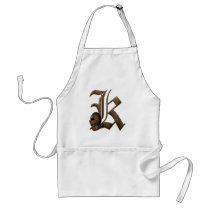 Rusty Knights Initial K aprons