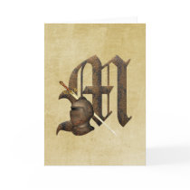 Rusty Knights Initial M Cards