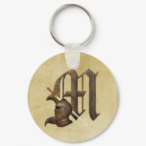 Rusty Knights Initial M keychains by initials Rusty Knights Initial M keychains