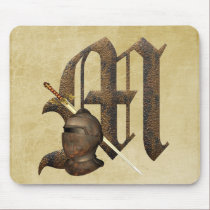 Rusty Knights Initial M mousepads