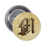 Rusty Knights Initial M Pin