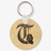 Rusty Knights Initial T keychains by initials Rusty Knights Initial T keychains