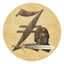 Rusty Knights Initial Z stickers