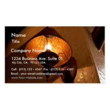 Rusty Lamp Fire Business Card