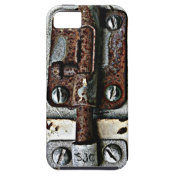 Rusty Lock Bolted Shut with Personalized Initials