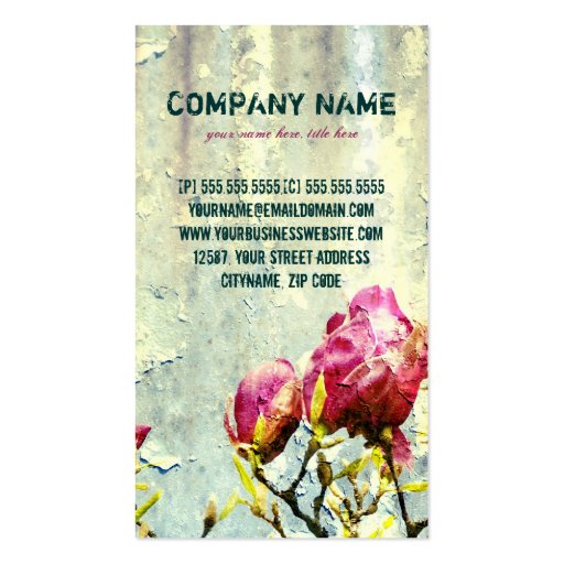 Rusty Magnolia  - Business Card (front side)