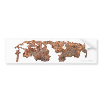 Rusty Metal Funny Corroded Steel Gift Bumper Stickers