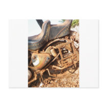 Rusty Motorbike Post Cards