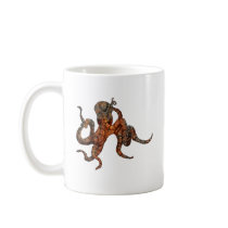 Rusty Octopus Coffee Mugs