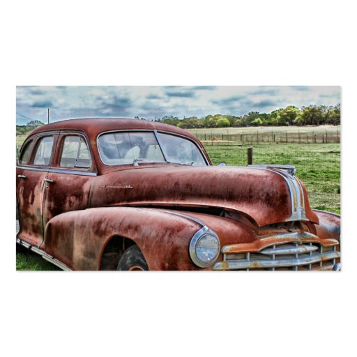 Rusty Old Classic Car Vintage Automobile Business Cards