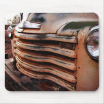 Rusty old truck wreck, pick-up vintage truck photo mousepads