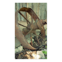 Rusty Old Wheel Business Card
