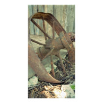 Rusty Old Wheel Photo Cards