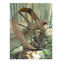 Rusty Old Wheel Photographic Print