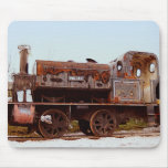 Rusty Railway Steam Engine Locomotive Mousepad