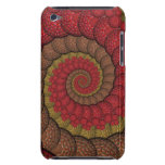 Rusty Red and Orange Peacock Fractal iPod Touch Cover