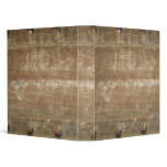 Rusty Scratched Metal, Steampunk 3 Ring Binder