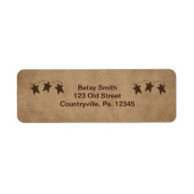 Rusty Stars Address Label