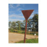 Rusty street sign and blue skies post cards