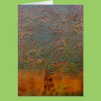 Rusty Swirl Tree cards