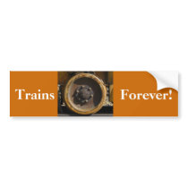 Rusty Train Wheel Bumper Sticker
