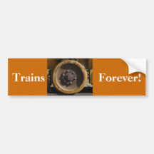 Rusty Train Wheel Bumper Sticker